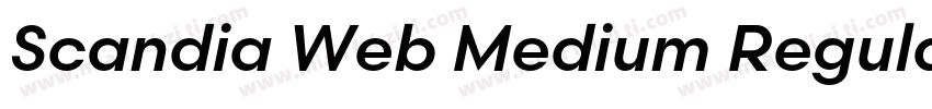 Scandia Web Medium Regular字体转换